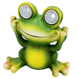 Solar Powered Frog Outdoor LED Garden Light Decor